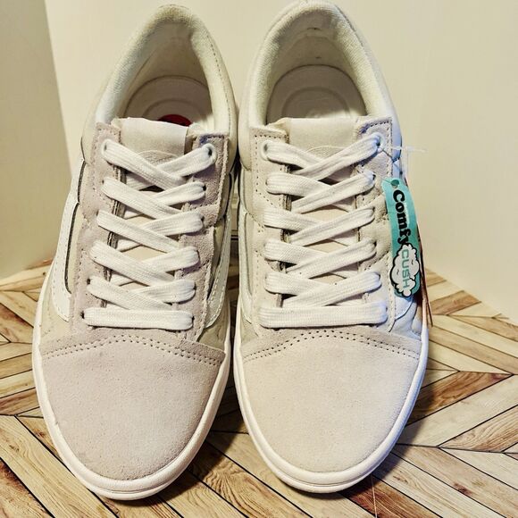 VANS Old Skool Overt Plus CC M 4.5 W 6 Sneakers Gray White ComfyCush VN0A7Q5ELGX - Picture 3 of 8